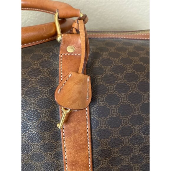 Vintage Céline Macadam Duffle Bag Large Travel Boston Weekender w/Lock & Key - Picture 10 of 16